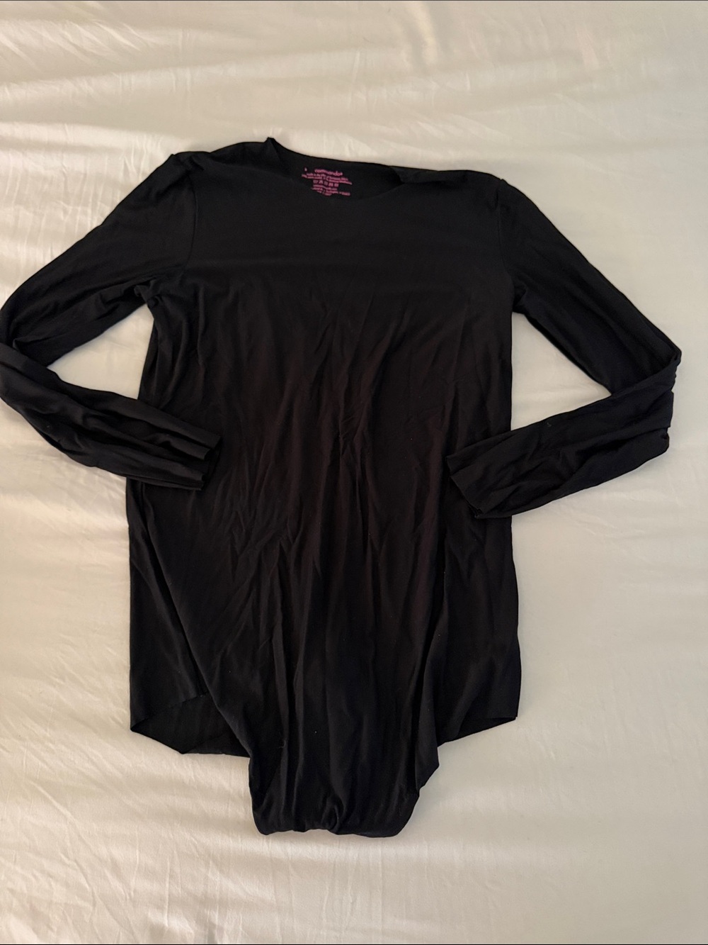 Commando Black Long-Sleeve Bodysuit